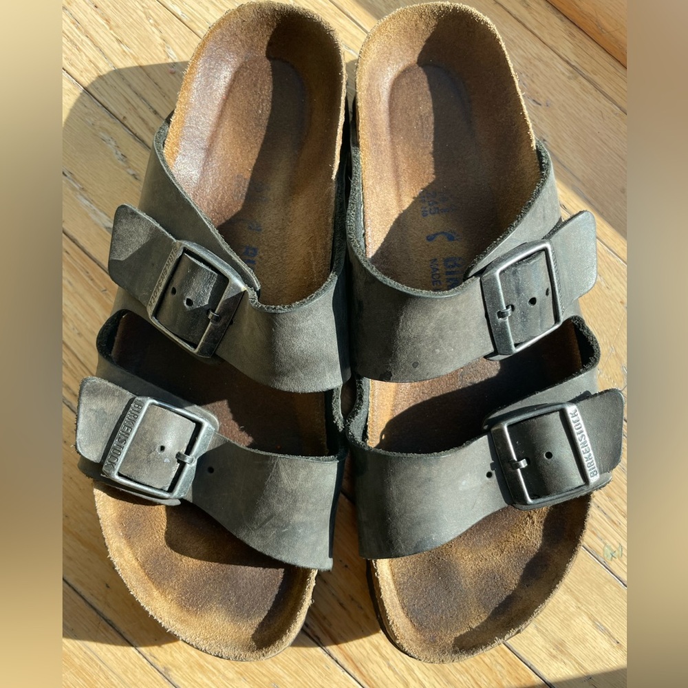 Birkenstock suede sandals